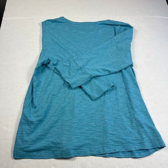Chicos Basic Tee Light Blue Essential 3/4 Sleeve T-Shirt Soft Casual Top 3 XL - Picture 9 of 10